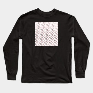 Zigzag line red black Long Sleeve T-Shirt